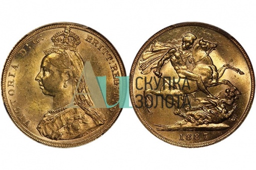 Монета Виктория 1887 год